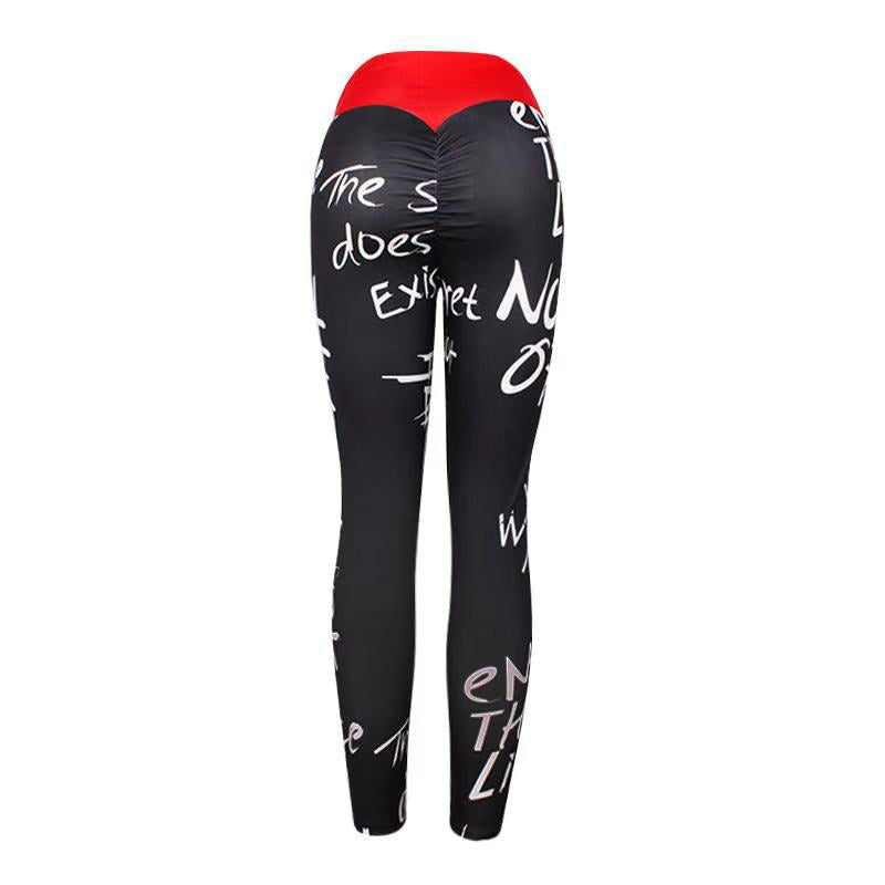 Energy Gym Tight Leggings High Waist Fashion Leggings Women Fitness Running Yoga Leggings Pants letter printed Leggings