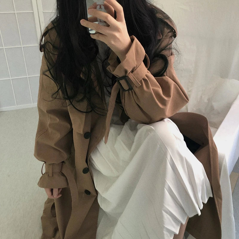 Chic Women Trench Coat Casual Women&