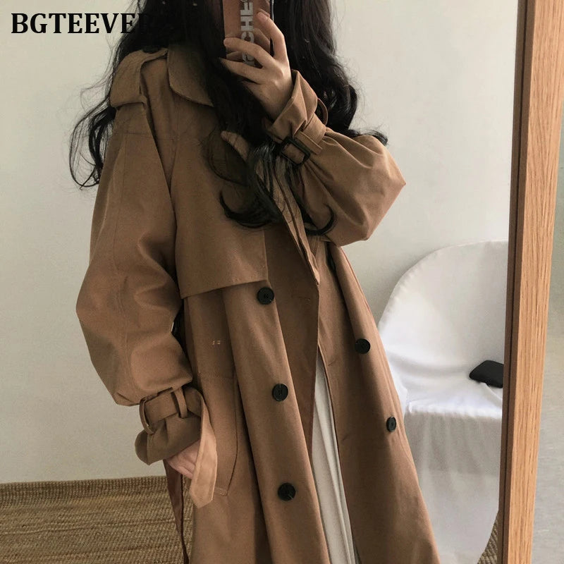 Chic Women Trench Coat Casual Women&