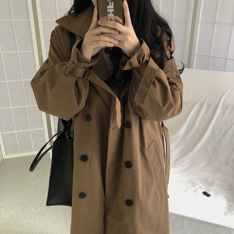 Chic Women Trench Coat Casual Women&