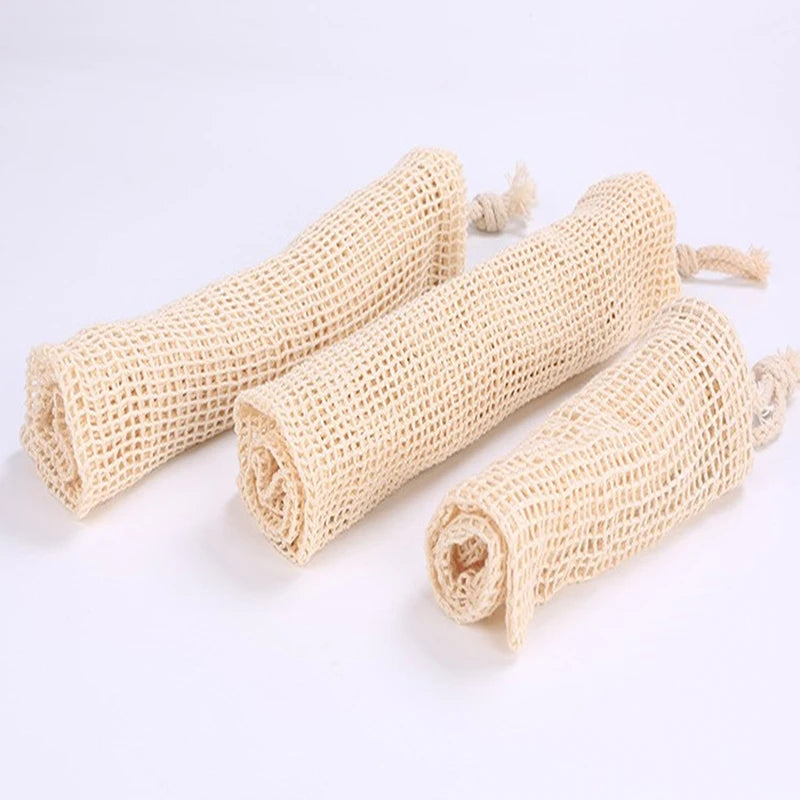 Cotton Mesh Vegetable Bags Produce Bag Reusable Cotton Mesh Vegetable Storage Bag Kitchen Fruit Vegetable with Drawstring
