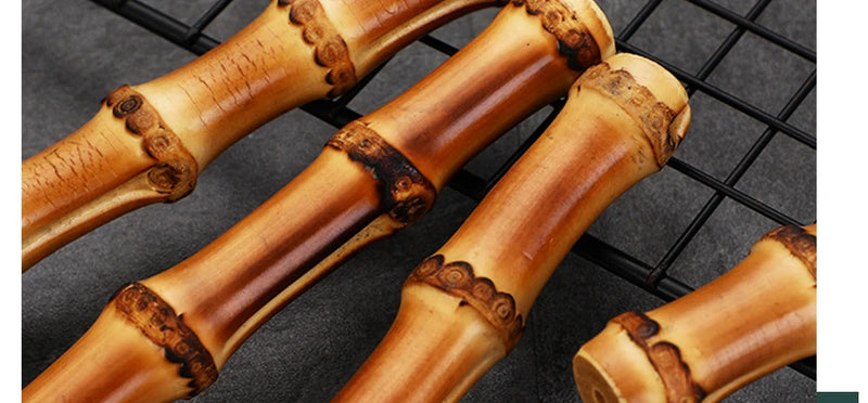 Natural Bamboo Handle Cutlery Set,Stainless Steel Dinnerware,Kitchen Silverware Flatware,Includes Forks Spoons Knives Tableware