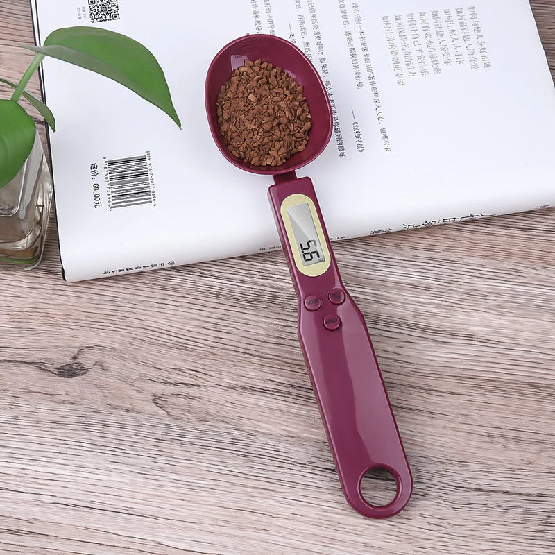 500g/0.1g Digital Scale Electronic Measuring Spoon Scale LCD Display Food Scale Mini Kitchen Tool for Milk Coffee Measuring