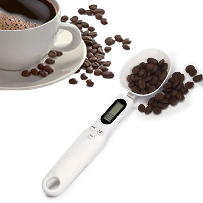 500g/0.1g Digital Scale Electronic Measuring Spoon Scale LCD Display Food Scale Mini Kitchen Tool for Milk Coffee Measuring