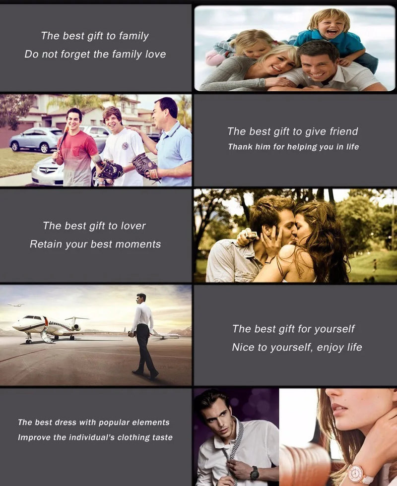 Luxury Fashion Mens Watches Men Stainless Steel Quartz Wrist Watch for Man Business Casual Leather Watch часы мужские