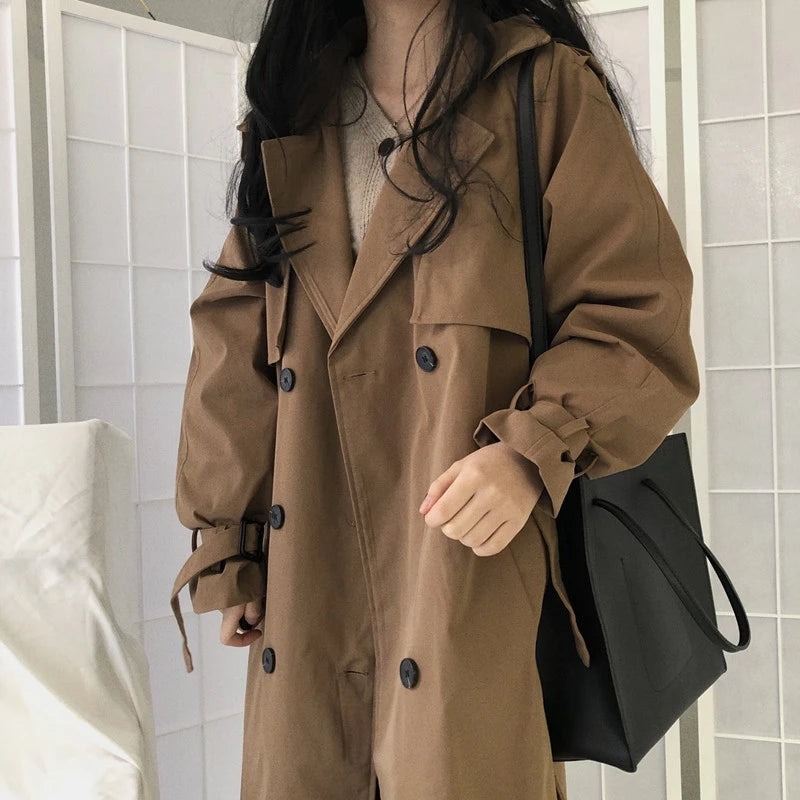Chic Women Trench Coat Casual Women&
