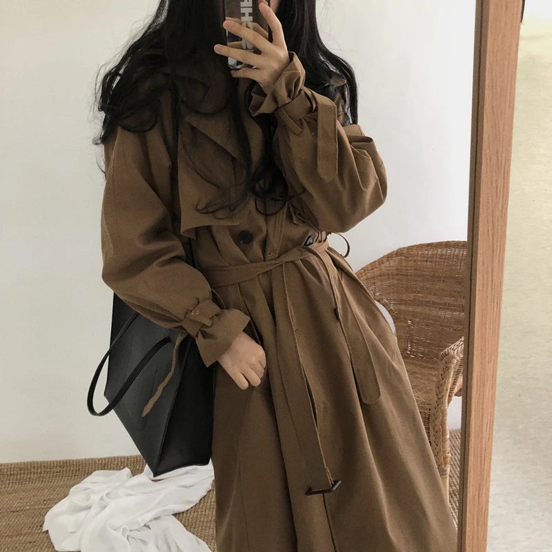 Chic Women Trench Coat Casual Women&
