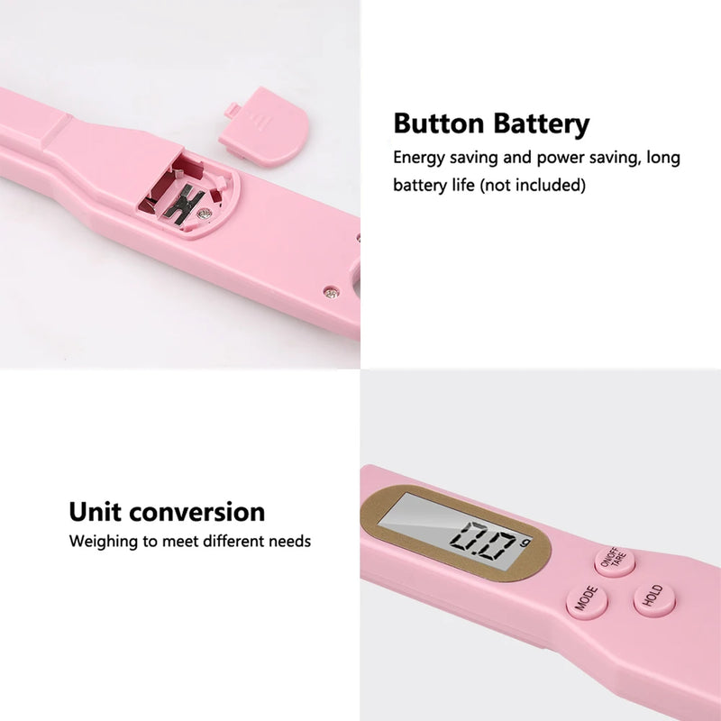 500g/0.1g Digital Scale Electronic Measuring Spoon Scale LCD Display Food Scale Mini Kitchen Tool for Milk Coffee Measuring