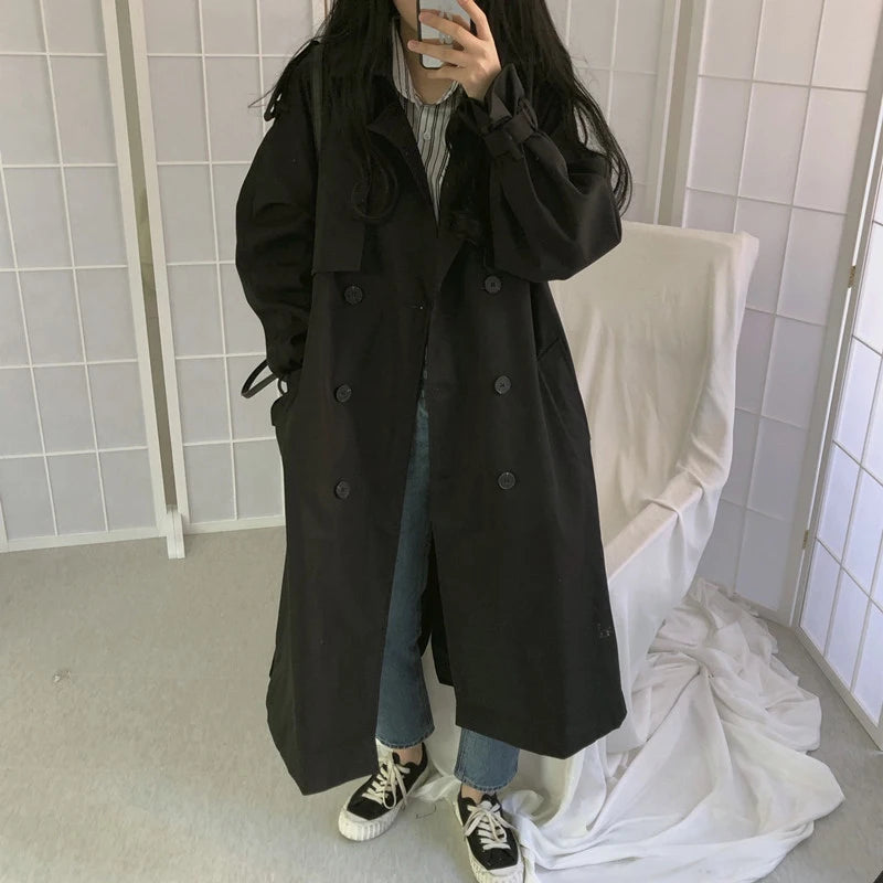 Chic Women Trench Coat Casual Women&