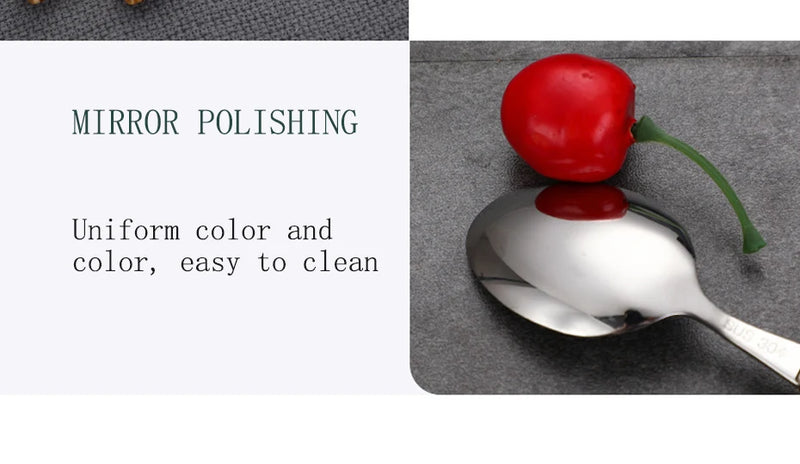 Natural Bamboo Handle Cutlery Set,Stainless Steel Dinnerware,Kitchen Silverware Flatware,Includes Forks Spoons Knives Tableware