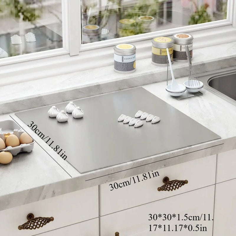 Stainless Steel Cutting Board Multifunctional Cut Vegetables and Meat Chopping Board Home Kitchen Rectangular Board