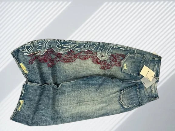 American retro jeans loose casual Y2K men&