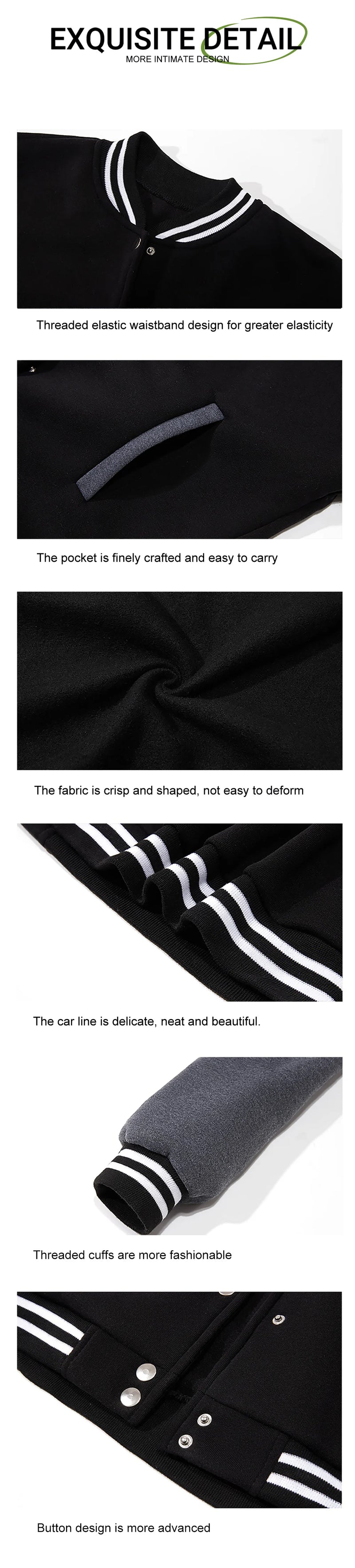 Black White Jacket Coats 5XL Loose Oversized Clothes Casual Men Women Baseball Clothes Couple Street Coat Warm Fleece Jackets