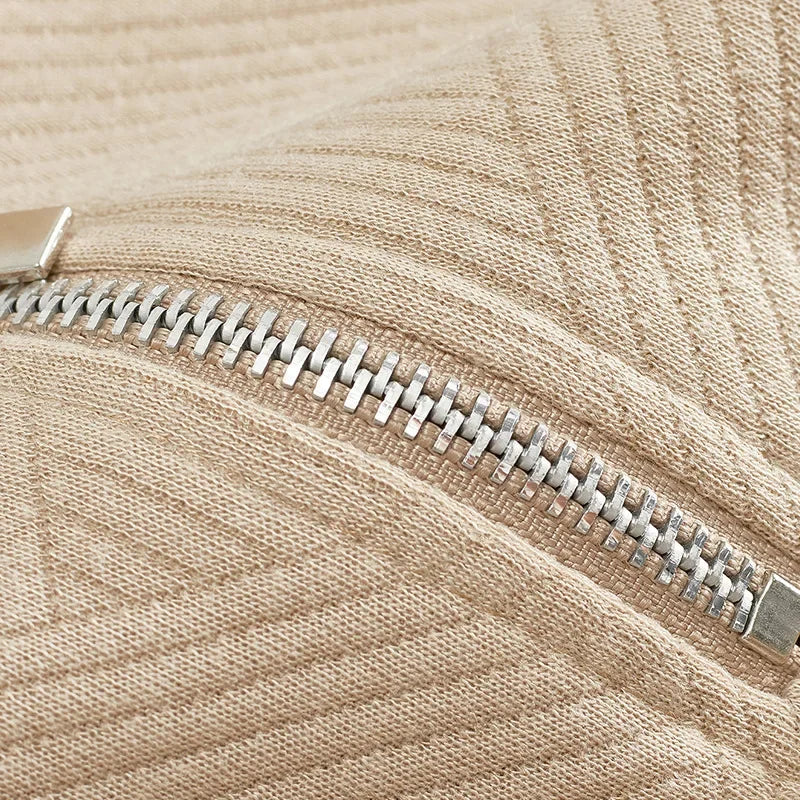 Men’s Zipper Polo Sweatshirt – Turn-Down Collar Long Sleeve Pullover for Autumn and Winter