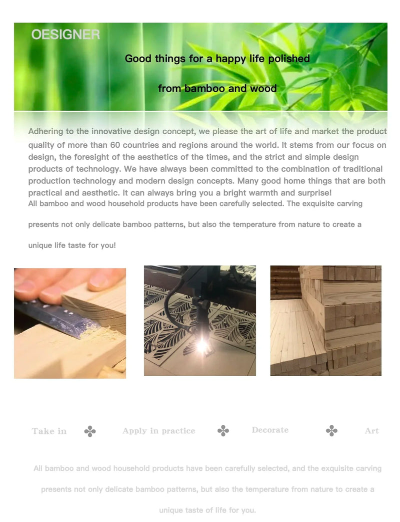 Bamboo Tray PlantMini Plant Pot Rack Multi-meat Pot Tray Balcony Storage Kitchen Storage Bathroom Storageround Tray Square