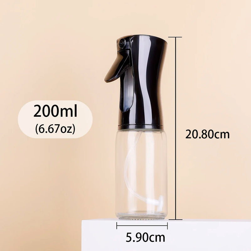 1 Pcs 200ml Empty White/Black Refillable Spray Oil Glass Bottle Sprayer for Cooking  Glass Oil Dispenser Bottle Spray Mister