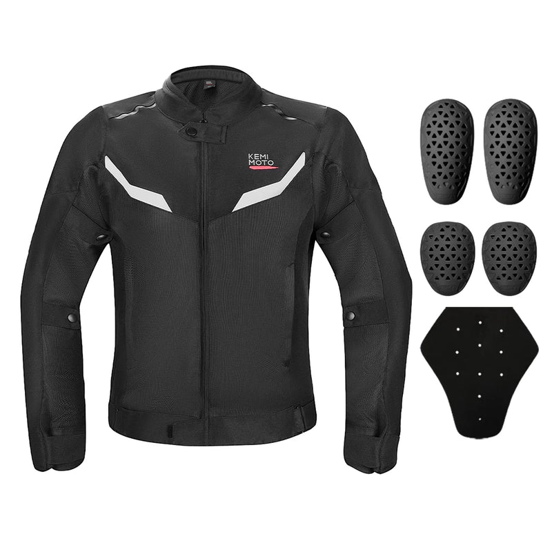 Motorcycle Riding Jacket Men Breathable Summer Clothing Built-in CE Protector Gear Soft Mesh Cycling Motocross Off-road Outfit