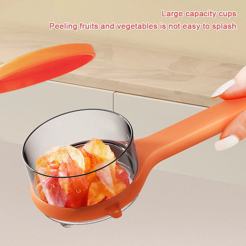 Multifunctional Peeling Knife With Storage Box Manual Apple Peeling Cutter Portable Veggie Potatoes Peelers Kitchen Accessories