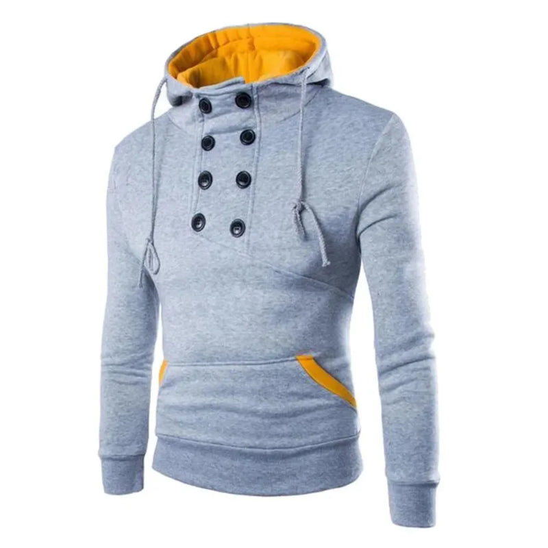 Men’s Slim Fit Hoodie – Fleece Pullover Sweatshirt for Spring and Autumn Casual Wear