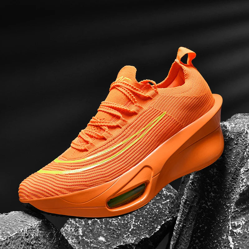 Casual Sneakers Air Cushion Running Shoes Jogging Marathon Men Sports Breathable Lightweight Comfortable Nonskid Leisure Sneaker