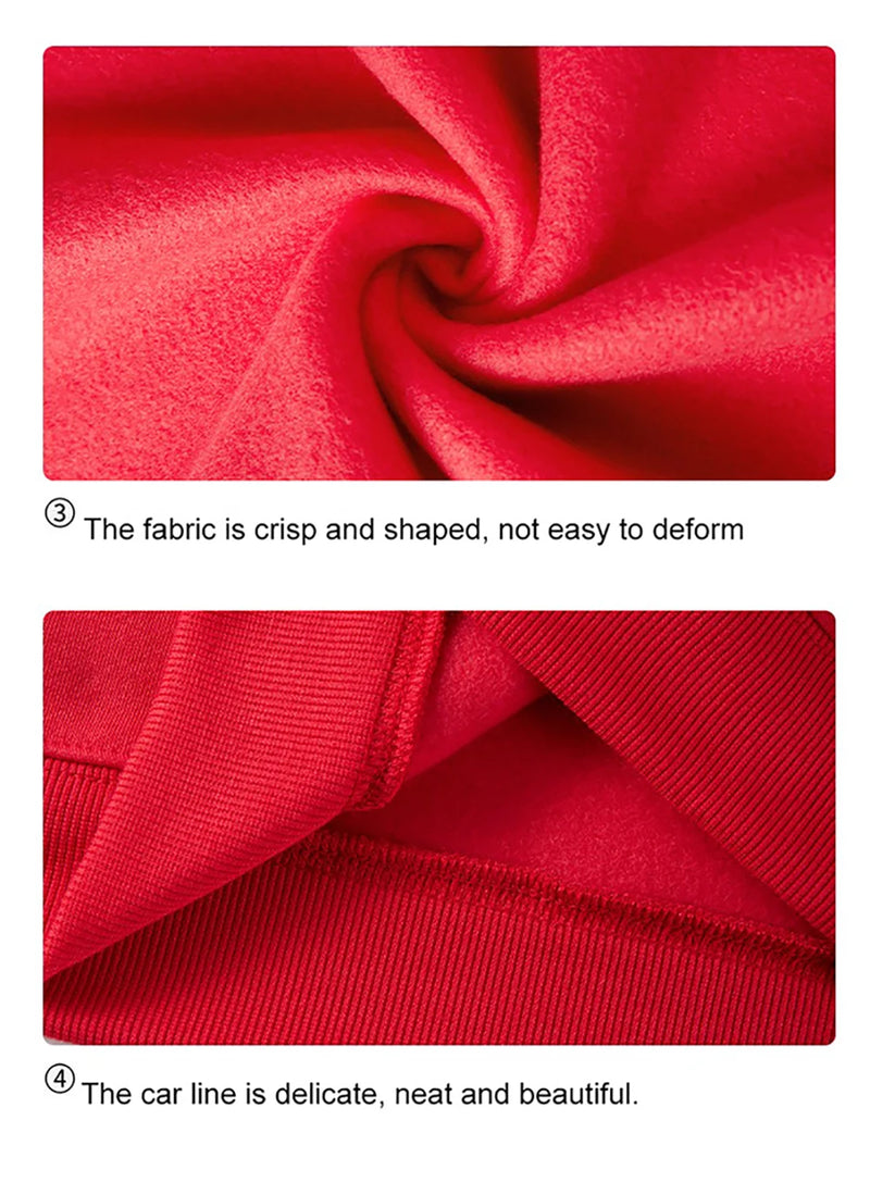 Woman Sweatshirt Casual Solid Color All-Match Clothing Loose Fashionable Pullovers Autumn Crewneck Warm  Female Hoodies