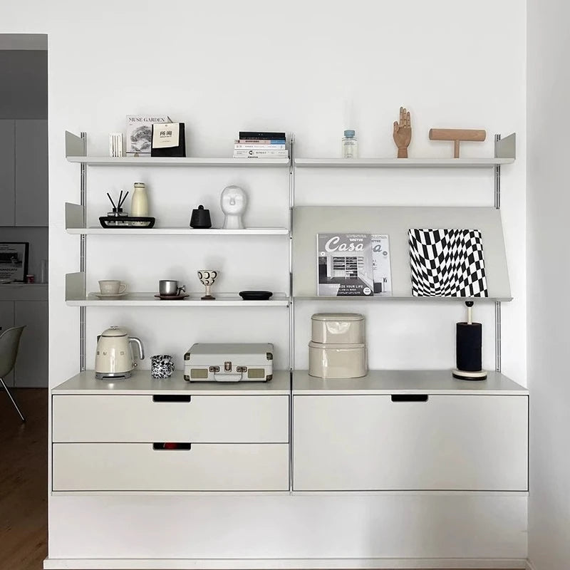 Floating Wall Shelf Metal Rack Organizers Storage Shelves on Wall Living Room Cabinets Plate Rack Storage Holders Home Supplies