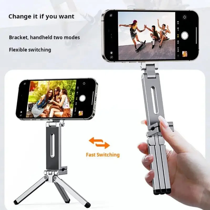 For MagSafe Plane Phone Holder – Portable Magnetic 360° Rotating Foldable Tripod for Travel, Car & Desk