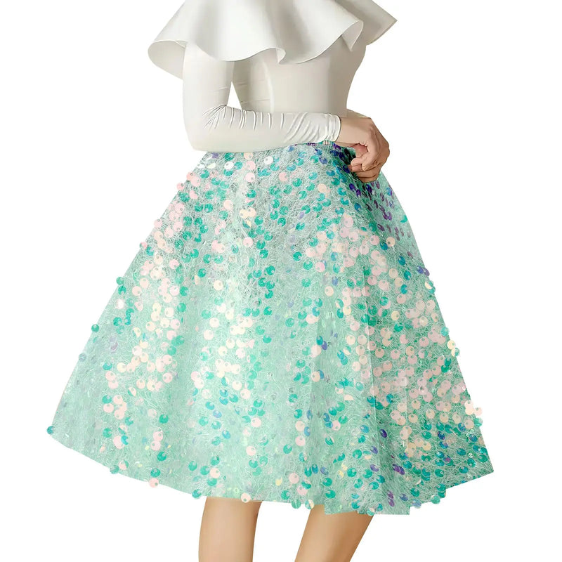 Sequin Fabric Iridescent Mermaid Glitter Fabric Pink Sparkly Fabric for Wedding Costumes Sewing Dress Tablecloth DIY Crafts Gift