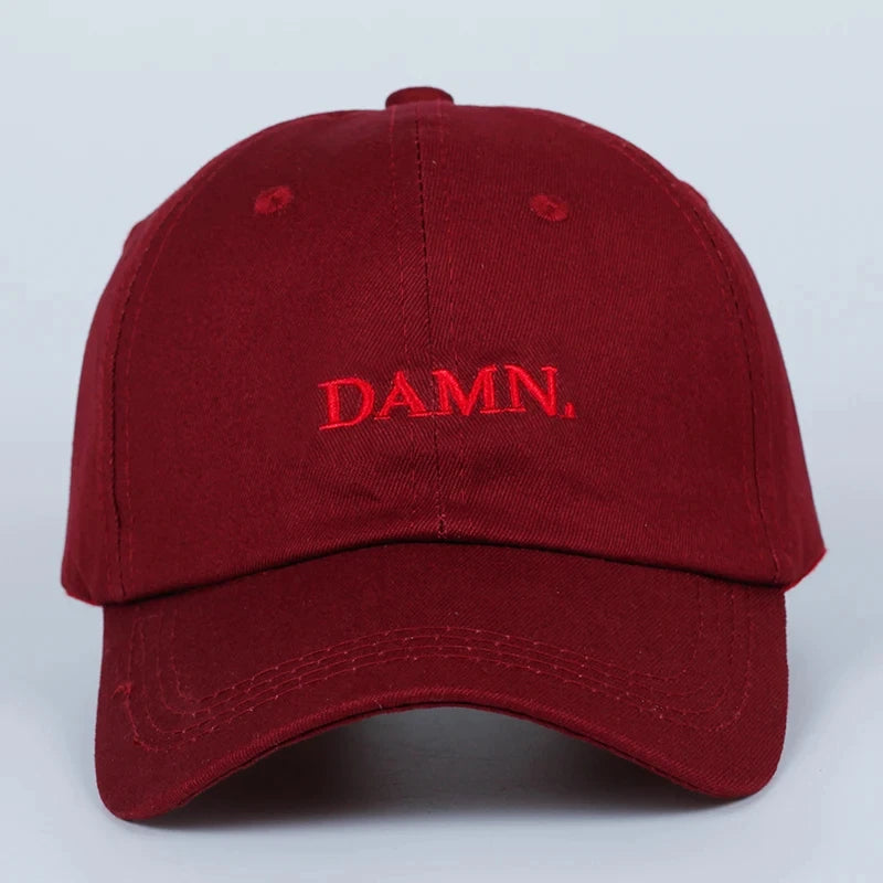 Tatiana Haven DAMN Embroidered Baseball Cap – Unisex Hip Hop Cotton Hat with Adjustable Strap