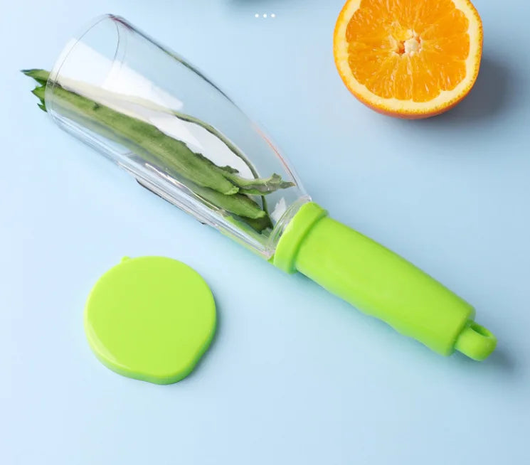 Fruit peeler with storage box for household peeling storage kitchen special anti-splash fruit and vegetable peeler