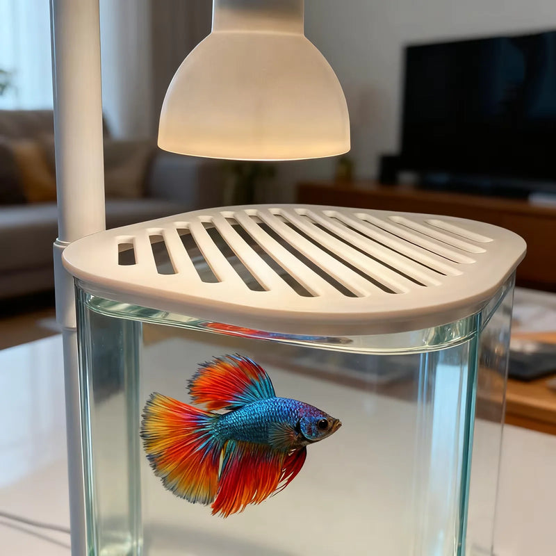 TOKA Starter Kit Small Fish Tank Fish Tank with Light Fighting Fish Tank Tabletop Turtle Tank Kids Party Gift