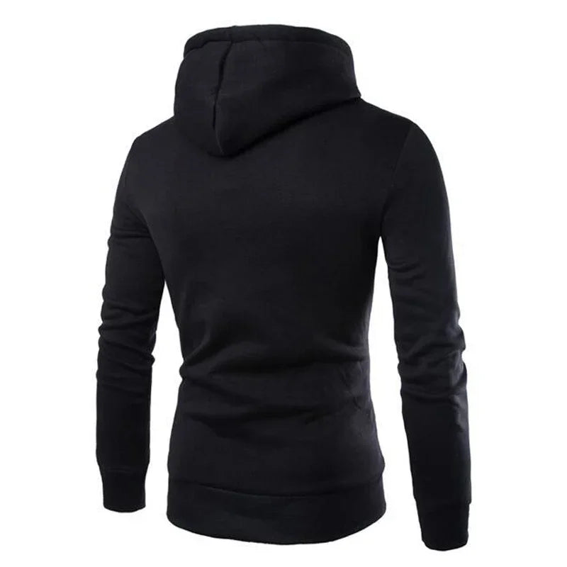 Men’s Slim Fit Hoodie – Fleece Pullover Sweatshirt for Spring and Autumn Casual Wear
