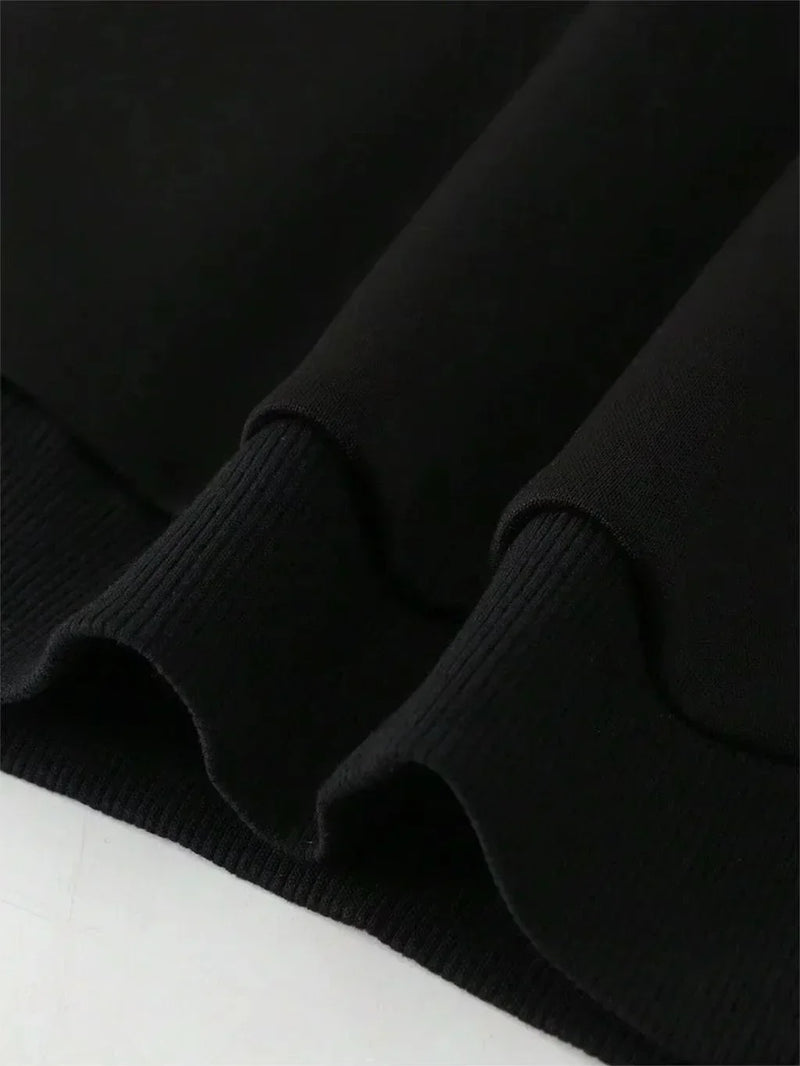 Men’s Tricolor Hoodie – Thick Fleece Pullover Sweatshirt for Casual and Outdoor Wear