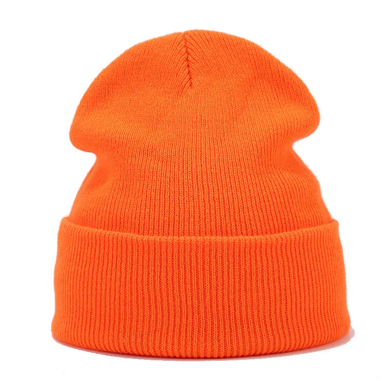 Tatiana Haven Unisex Knitted Beanie – Simple Solid Color Autumn & Winter Hat for Men and Women