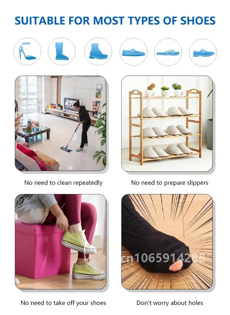 Automatic Shoe Cover Machine Smart Overshoes Dispenser T Buckle Shoe Cover Disposable PE Waterproof for Rainy Floor Clean Indoor