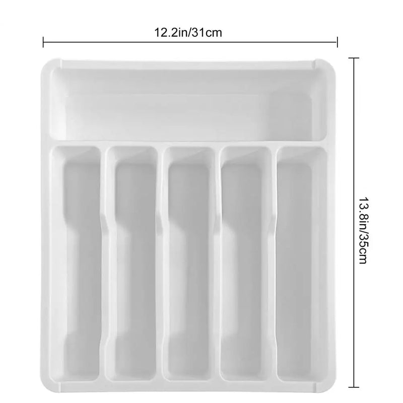 35*31cm Drawer Organizer Tray For Kitchen Drawer Expandable Cutlery Holder Adjustable Utensil Divider Spatula Gadgets Storage