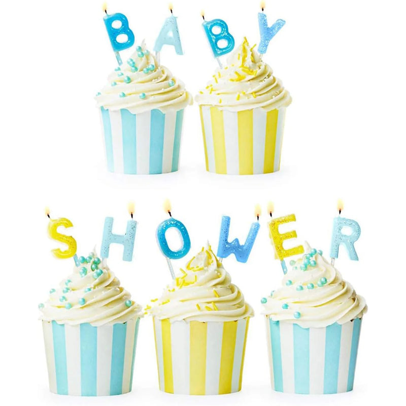 Biodegradable Light Blue White Paper Straws, Pack of 100 Party Straws for Juice, Cocktail, Smoothies, Birthday, Wedding