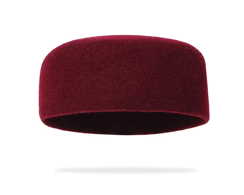 Tatiana Haven Men’s Wool Beret – Vintage Felt Fedora Hat for Casual & Classic Style