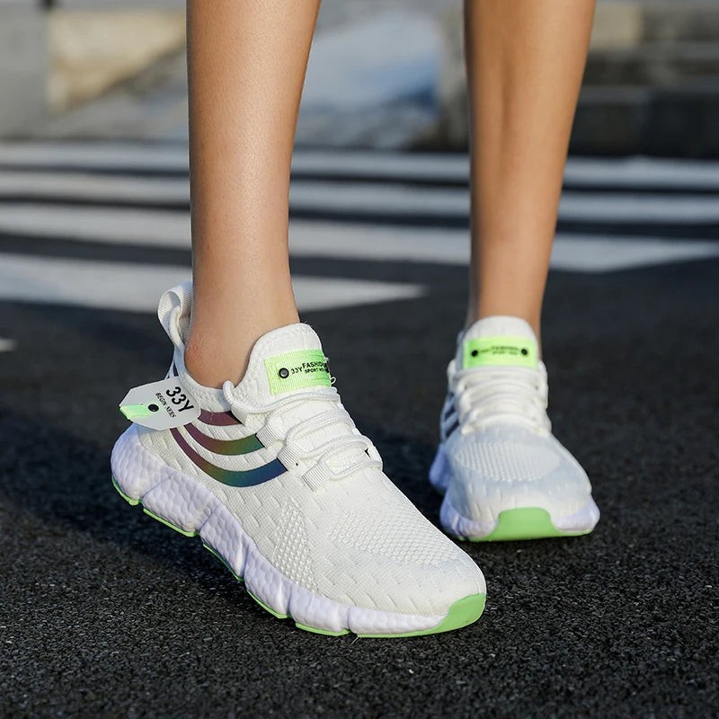 Men Casual Sport Shoes Breathable Lightweight Sneakers Outdoor Mesh Black Running Shoes Athletic Jogging Tenis Walking Shoes