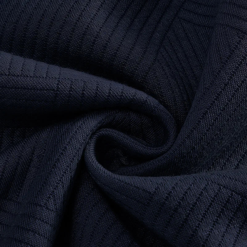 Men’s Zipper Polo Sweatshirt – Turn-Down Collar Long Sleeve Pullover for Autumn and Winter