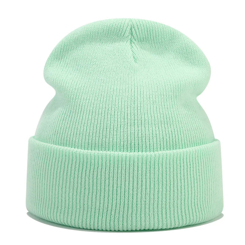Tatiana Haven Unisex Knitted Beanie – Simple Solid Color Autumn & Winter Hat for Men and Women