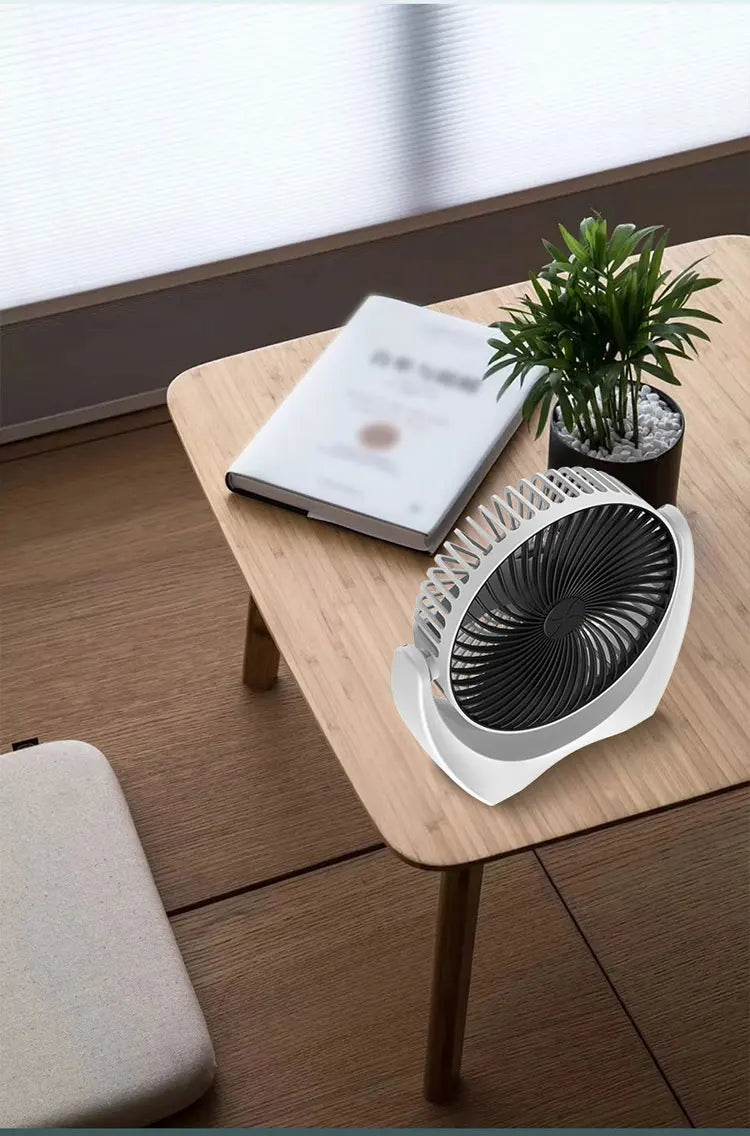 Portable Mini USB-Charged Desk Fan for Desktop Use - Compact and Convenient!