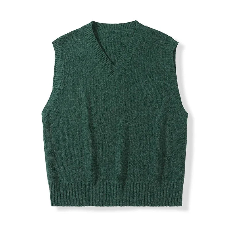 Tatiana Haven Men’s Casual Sweater Vest – Warm Knitted Pullover for Autumn & Winter Comfor