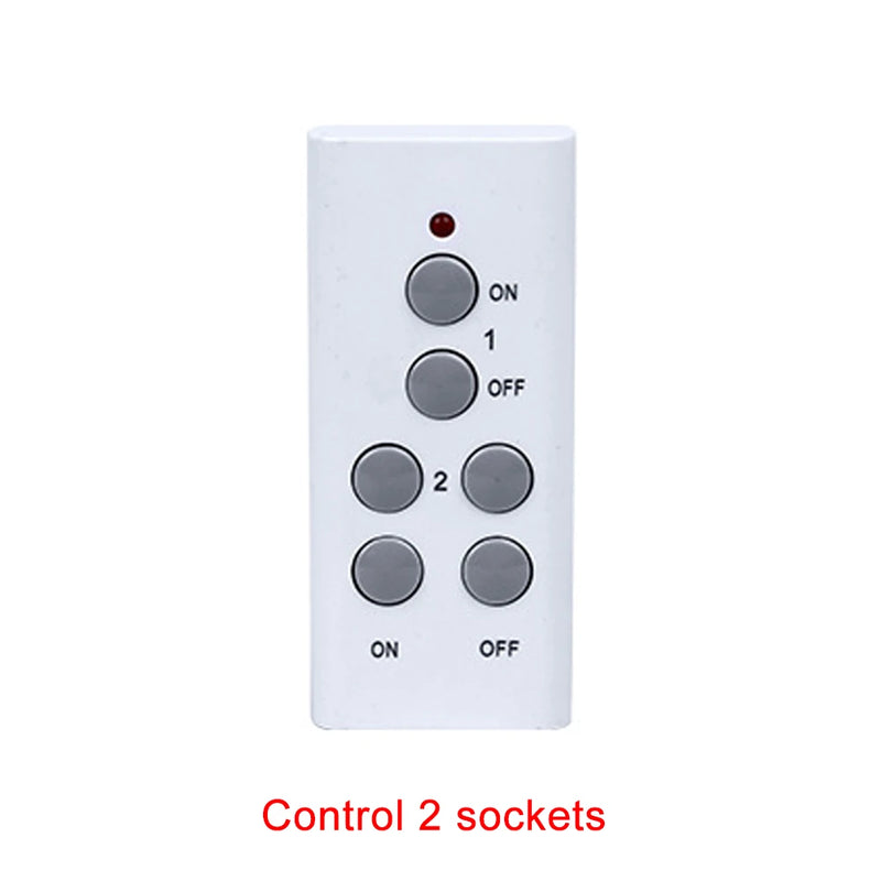 Wireless Smart Remote Control Socket Plug Power Outlet Light Switch Plug Socket Power Outlet Socket EU Plug with Remote Control