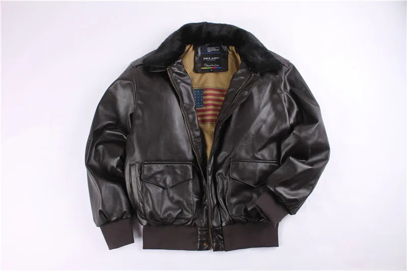 Retro Oversized Motorcycle Jacket American Air Force Pu Leather Jacket For Male Female Pilots Couple Leather Jackets Motorcycle