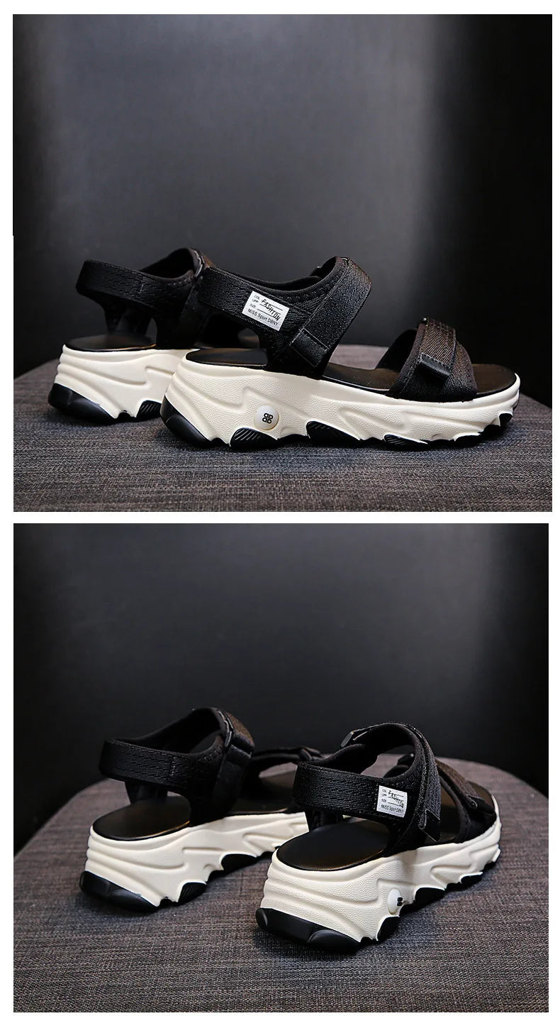 Sandals Women Shoes 2024 New Summer Sports Daddy Fashion Casual Non-Slip Platform non-slip Beach Shoes Sandalias