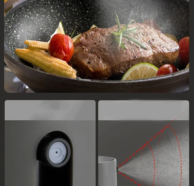 250ml Oil Spray Bottle High Borosilicate Glass Cooking Oil Dispensers Olive Oil Sprayer Mister for Air Fryer Salad Baking