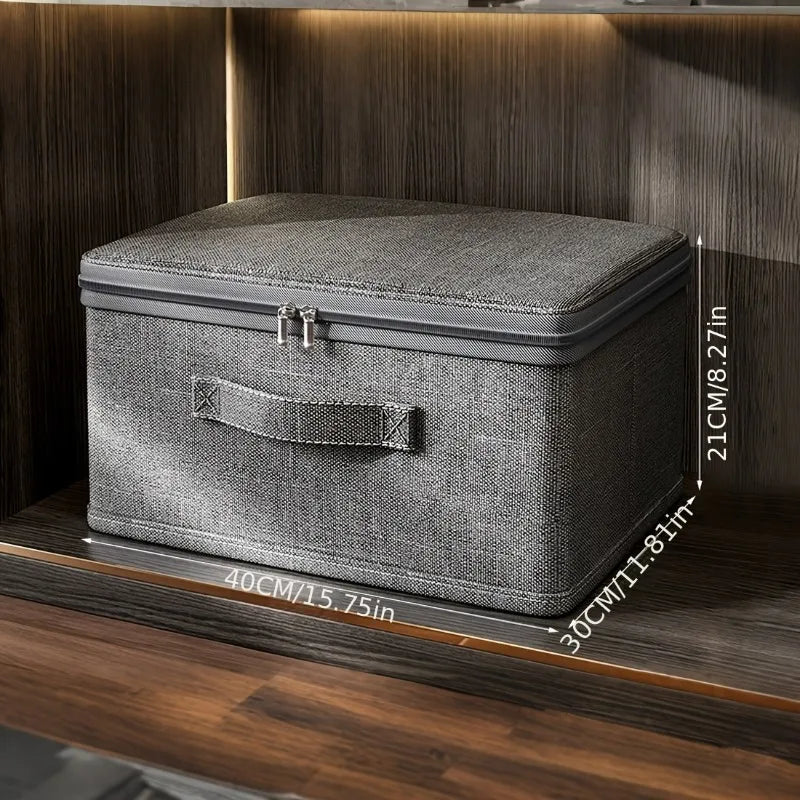 Stackable Foldable Fabric Storage Boxes with Lids and Handles Rigid and Foldable Storage Boxes Clothing Lockers Under-Bed Storag