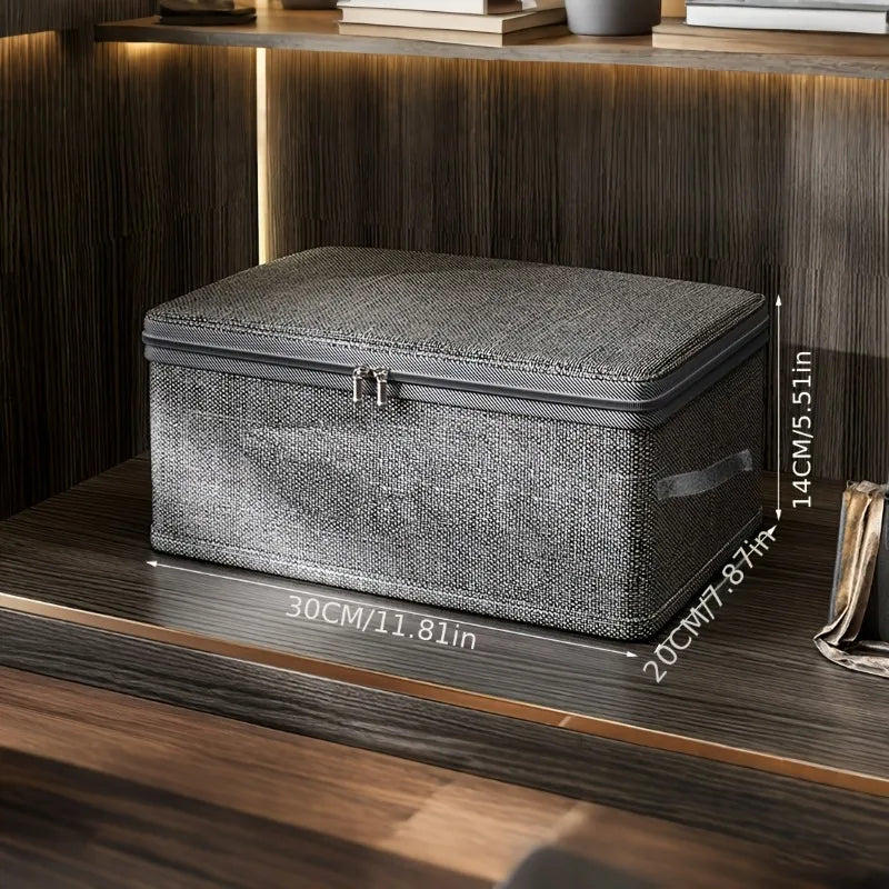 Stackable Foldable Fabric Storage Boxes with Lids and Handles Rigid and Foldable Storage Boxes Clothing Lockers Under-Bed Storag