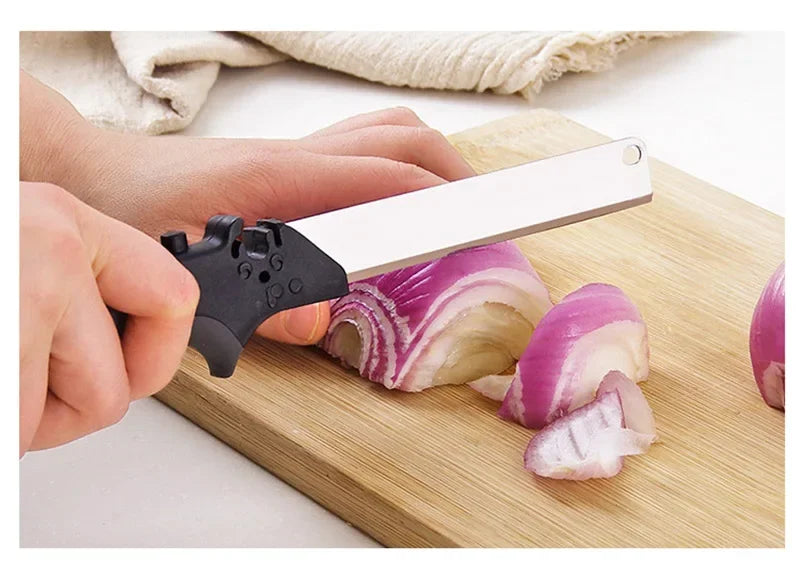 Stainless Steel Kitchen Scissors 2 In 1 Cutting Board Chopper Fruit Vegetable Multifunctional